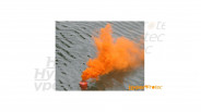 Pot signal de détresse maritime - fumée épaisse orange