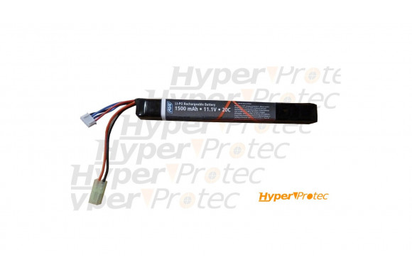 Batterie rechargeable airsoft Li-po 1 bloc 1500mAh - 11.1V