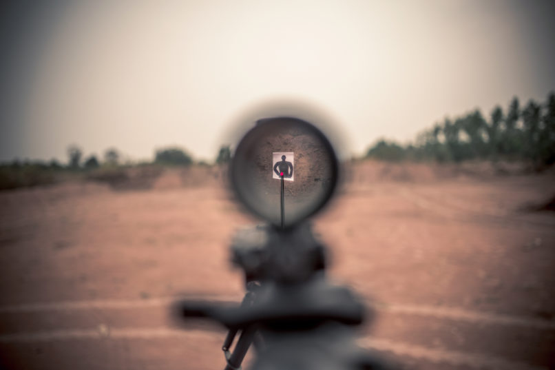 Cible Carabine à Plomb - type biathlon 