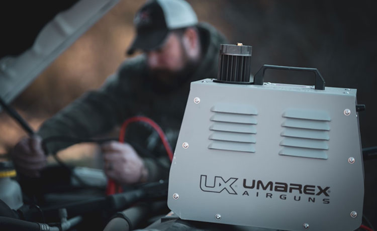 On peut aussi brancher un compresseur PCP sur la batterie d'une voiture.