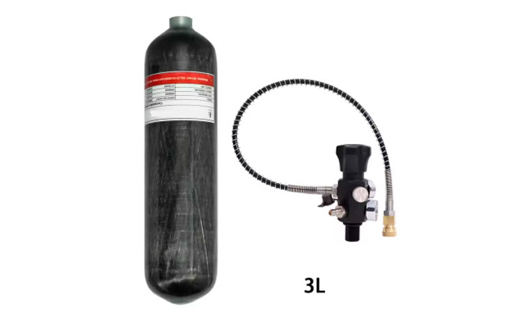 Bouteille de plongée pour recharger une carabine PCP
